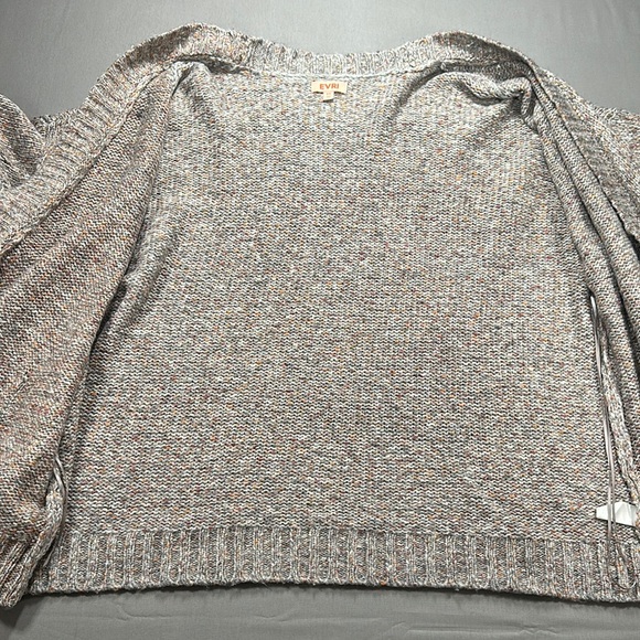 EVRI Open Front Cardigan Sweater in Oatmeal- Size 3X - Picture 10 of 13